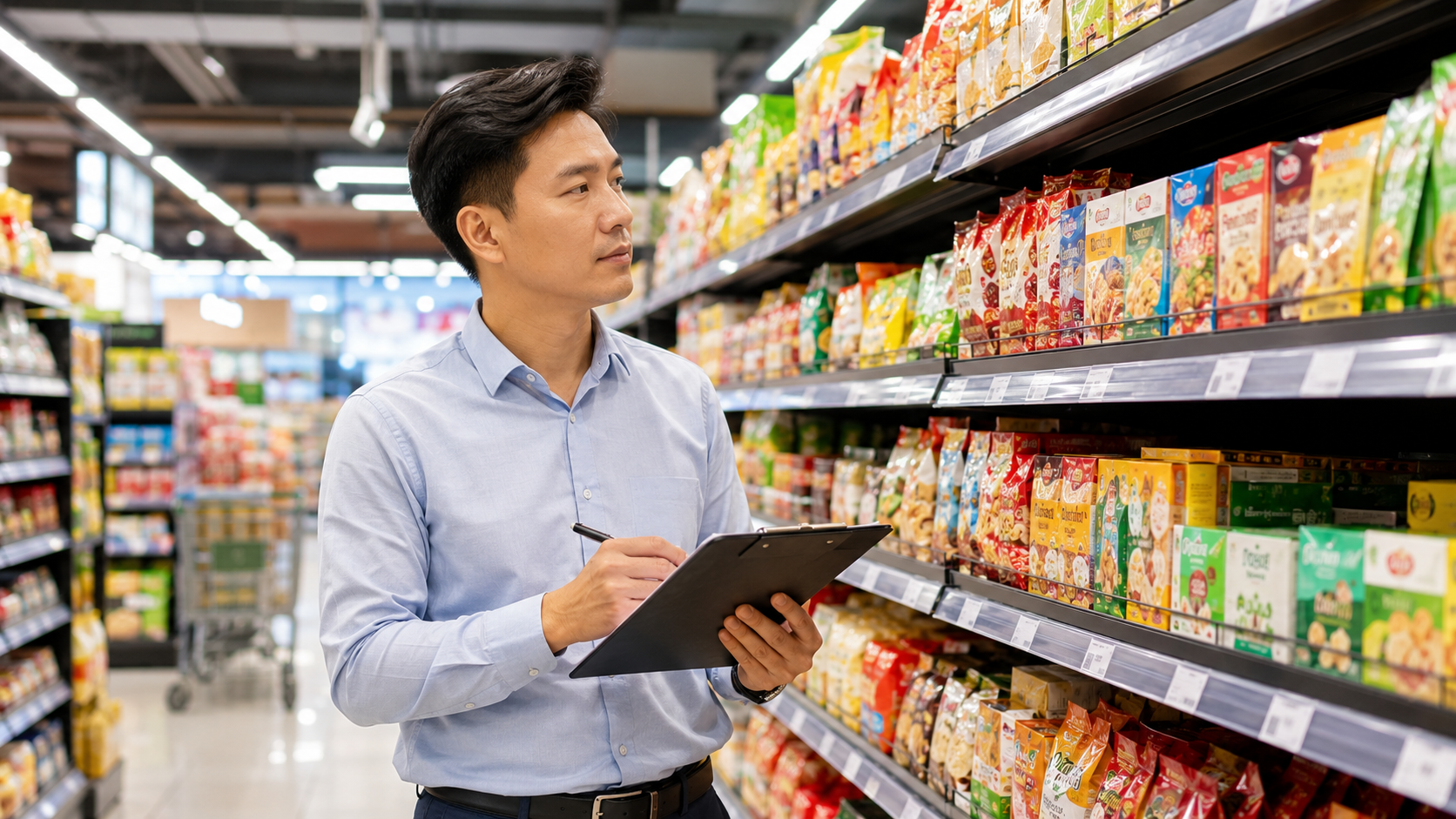 Học viên thực chiến tại siêu thị